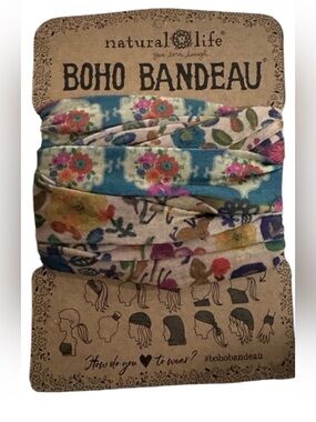 Natural Life Boho Bandeau Headband - Multi Floral 216 out of stock online